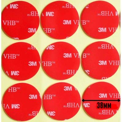 StickersLab 5952 doppelseitiges VHB Acrylschaum (10 Stück, Durchmesser 38 mm) von STICKERSLAB GHIRARDI