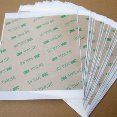 StickersLab - 5 Blatt 3MTM 300LSE 9495LE 100 x 100 mm transparent doppelseitiges Klebeband Reparatur Telefon LCD Touchscreen von STICKERSLAB GHIRARDI