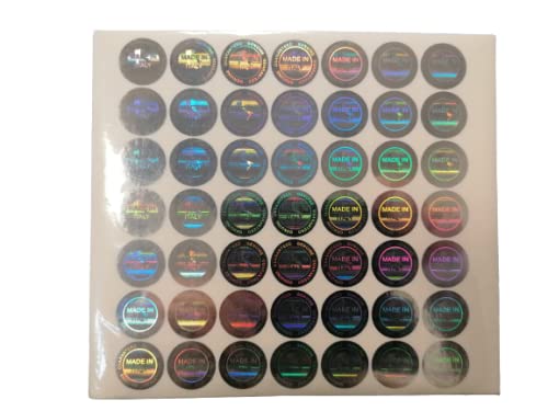 StickersLab 64 Hologramm-Siegel, 19 mm, hergestellt in Italien von STICKERSLAB GHIRARDI