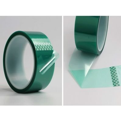 StickersLab - Grünes Silikonklebeband aus Polyester für hohe Temperaturen 66m (Größe - 10mm x 66M) von STICKERSLAB GHIRARDI