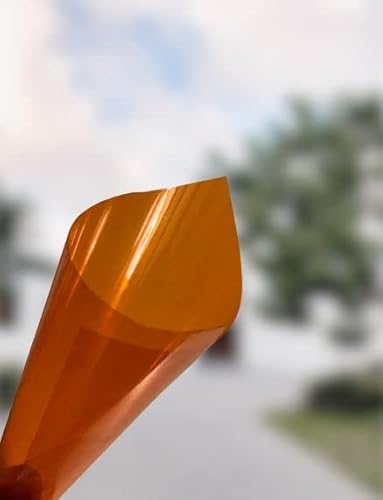 StickersLab – Transparente farbige Glasfolie in 8 Farben (Orange, 152 cm x 30 cm) von STICKERSLAB GHIRARDI