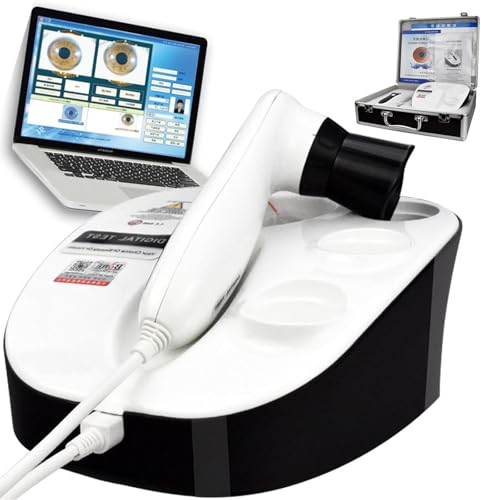 Hochauflösende USB Iriscope - Diagnostische Augenkamera mit 8.0 Mp HD 30x Iris Objektiv,USB-Links-/Rechts-Lampenanalysegerät, für Schönheitssalons und Krankenhäuser von STIDEsknautic