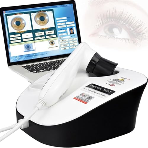 Iriscope Iridologie Kamera Analysegerät,Iridologie-Analysekamera,Iriscope-Augendiagnostikgerät mit 8 Millionen Pixeln USB-Iriscope,Doppelbildanzeige,für Schönheitssalons/Krankenhäuser von STIDEsknautic