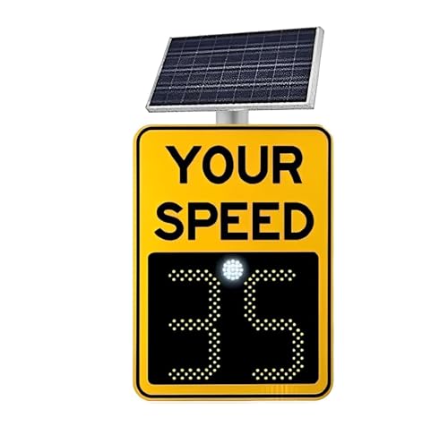 Solarbetriebenes Radar-Geschwindigkeitsschild,Digitale LED-Geschwindigkeitsanzeigetafel mit Rückmeldung,Einsatz für Verkehr und Autobahn Yellow-50 * 70cm/19.6 * 27.5in Solarbetriebenes Radar-Geschwindigkeitsschild,Digitale LED-Geschwindigkeitsanzeigetafel mit Rückmeldung,Einsatz für Verkehr und Autobahn Yellow-50 * 70cm/19.6 * 27.5in von STIDEsknautic