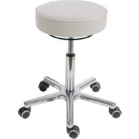 STIER Drehhocker mit Rollen Sitzhöhe 540-720mm Kunstleder gepolstert Weiß STIER Drehhocker mit Rollen Sitzhöhe 540-720mm Kunstleder gepolstert Weiß von STIER Office