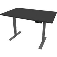 STIER Elektrisch höhenverstellbarer Schreibtisch THA 120x80cm schwarz/schwarz von STIER Office