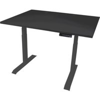 STIER Elektrisch höhenverstellbarer Schreibtisch TSR 120x80cm schwarz/schwarz von STIER Office