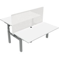 STIER Elektrisch höhenverstellbarer Team-Schreibtisch 501-88 160x80cm Weiß mel. 65-125cm STIER Elektrisch höhenverstellbarer Team-Schreibtisch 501-88 160x80cm Weiß mel. 65-125cm von STIER Office