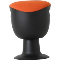 STIER Multibeweglicher Drehhocker mit Tellerfuß Sitzhöhe 465-585mm Polster Orange von STIER Office