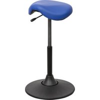 STIER Multibeweglicher Hocker mit Sattelsitz blau Sitzhöhe 510-700 mm von STIER Office