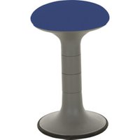 STIER Polsterhocker blau mit Schwingeffekt Sitzhöhe 550 mm von STIER Office