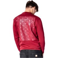 Crew Sweat Style Print xxl Deep Red - Stier von STIER