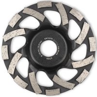 Diamantschleiftopf 125 x 22,23 mm Abrasiv mit einzigartiger Spezialgeometrie, höchste Abtragleistung durch 2-reihige Diamantsegmente, speziell von STIER