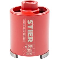 Dosensenker Universal das System für Staubabsaugung M16 ,68 mm, Dosenbohrer, Bohrkrone für Steckdose, Kernbohrer - Stier von STIER