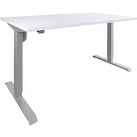 Elektrisch höhenverstellbarer Schreibtisch 501-33, Tischgestell mit Tischplatte 180x80 cm, Weiß mel., Ergonomischer Steh-Sitz-Tisch stufenlos Elektrisch höhenverstellbarer Schreibtisch 501-33, Tischgestell mit Tischplatte 180x80 cm, Weiß mel., Ergonomischer Steh-Sitz-Tisch stufenlos von STIER
