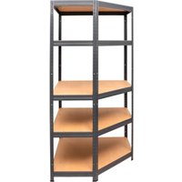 [GEBRAUCHT] B-Ware Stier Eck Fachbodenregal Lagerregal Lager Regal 250kg 1800x900x450mm Graphitgrau von STIER