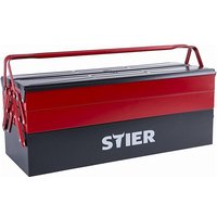 Gebraucht] Stier Werkzeugkasten Leer 5 Einzelfächer Stahlblech 520 x 190 x 200 Mm B-Ware von STIER