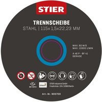 Stier - gebraucht] Trennscheiben Scheiben Stahl 25 Stk Metallbearbeitung Werkzeug B-Ware von STIER