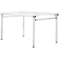 Stier - Klapptisch 1200x800x720mm in lichtgrau mit weißer Tischplatte, sehr robust und vielseitig einsetzbar, ideal für Büro- und von STIER
