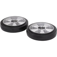 [NEUWERTIG] B-Ware Stier Lenkräder Set Räder Hubwagen Gummi Ersatzteil 2 Stück Schwarz von STIER