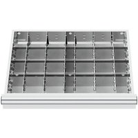 [NEUWERTIG] B-Ware Schubladeneinteilung Metalleinteilung Blh 75 Mm Innenmaß 600x450 Mm 24 Fächer von STIER