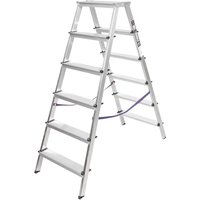 [NEUWERTIG] Stier Stehleiter Trittleiter Leiter 2x6 Stufen Beidseitig Begehbar Fi 6 B-Ware von STIER
