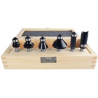 Rand- und Kantenfräser Set, 6-teilig, 8 mm Schaft, Oberfräsen Fräser Set, Fräser für Oberfräse - Stier von STIER