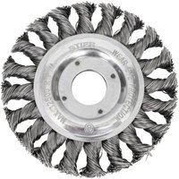 Rundbürste 115 mm für Winkelschleifer, Bohrung 22,2 mm, gezopft, Stahl, Nutzhöhe 24 mm, Drahtbürste, Winkelschleifer Bürste, Schleifbürste, Rundbürste 115 mm für Winkelschleifer, Bohrung 22,2 mm, gezopft, Stahl, Nutzhöhe 24 mm, Drahtbürste, Winkelschleifer Bürste, Schleifbürste, von STIER