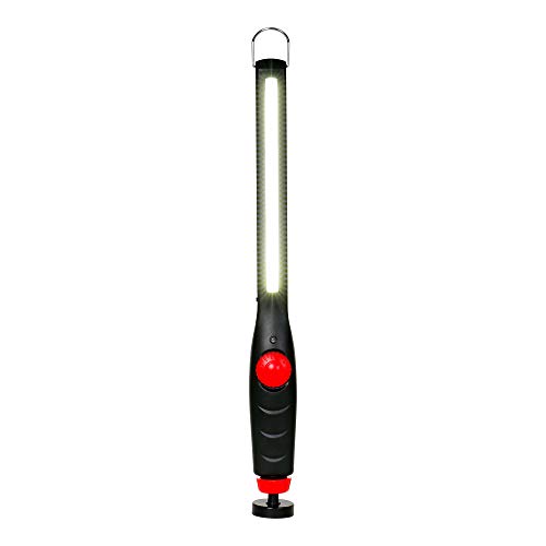 STIER Akku LED Werkstattleuchte, 600 Lumen, tageslichtweiß, verstellbar mit Magnet, Stablampe Kfz, Lampe, Werkstattlampe, Inspektionsleuchte, 2200 mAh Akku von STIER