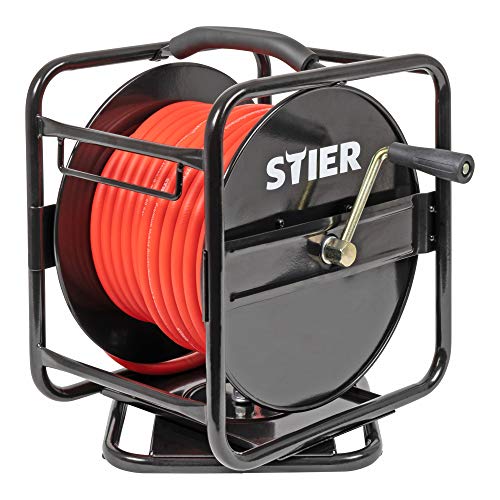 STIER Druckluft Schlauchtrommel inkl. Wandhalterung, Druckluftschlauch SBT-30, max. Druck 20 bar, Ø 8 mm, ausziehbare Länge 30 m, einfaches Aufwickeln STIER Druckluft Schlauchtrommel inkl. Wandhalterung, Druckluftschlauch SBT-30, max. Druck 20 bar, Ø 8 mm, ausziehbare Länge 30 m, einfaches Aufwickeln von STIER