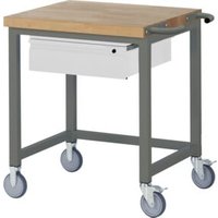 STIER Fahrbare Werkbank Premium mit 1 Schublade BxTxH 750x700x880mm von STIER