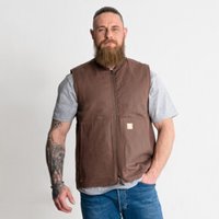 STIER Heavy Work Vest Padded bci cotton L Signature Brown von STIER Workwear