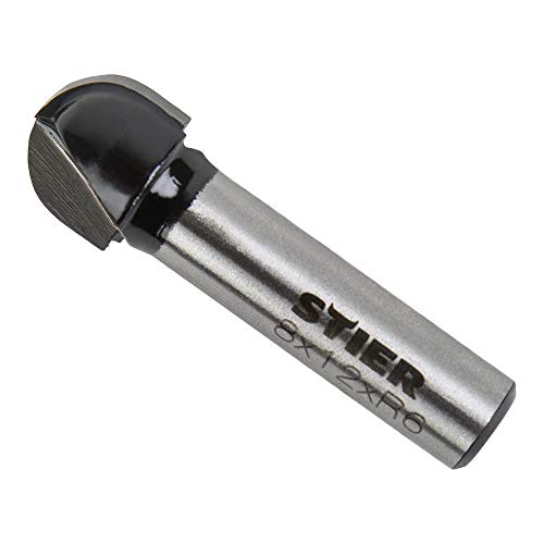 STIER Hohlkehlfräser HM (HW), Ø 12 mm, Schaft Ø 8 mm von STIER