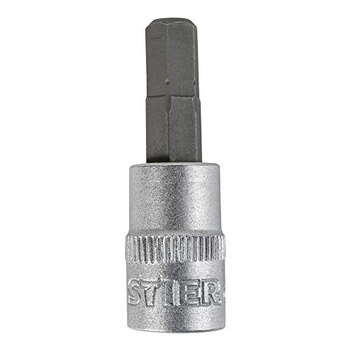 STIER Innensechskant-Bit-Steckschlüsseleinsatz 1/4'', SW 4 mm, Schraubendreher-Einsatz, Bit-Einsatz, Stecknuss von STIER