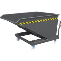 STIER Kippbehälter Scheren-Kipp-Mechanismus 500l 1000kg anthrazitgrau STIER Kippbehälter Scheren-Kipp-Mechanismus 500l 1000kg anthrazitgrau von STIER