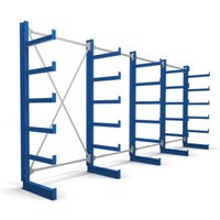 STIER Kragarmregal einseitig 4 Felder mit 5 Ebenen 5200x2000x500mm enzianblau STIER Kragarmregal einseitig 4 Felder mit 5 Ebenen 5200x2000x500mm enzianblau von STIER