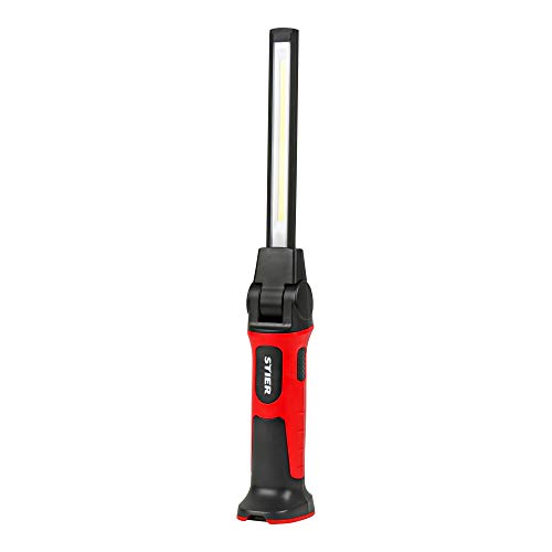 STIER LED Akku Werkstattlampe Premium 1000 Lumen, IP65, 3200 mAh Akku, Arbeitsleuchte, Stablampe Mit Magnet, Handlampe von STIER