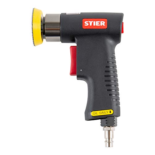 STIER Mini-Exzenterschleifer-Satz ME-26 Länge 100 mm 64-teilig von STIER
