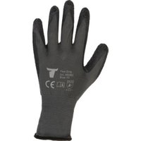 STIER Montagehandschuh Flex Grip Naturlatexbeschichtung grau/schwarz Größe 8 von STIER