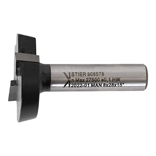 STIER Planfräser HW 8 mm Durchmesser 28 mm NL 7,5 mm 5 Grad von STIER