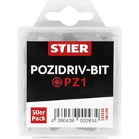 STIER Pozidriv-Bit-Großpackung PZ von STIER