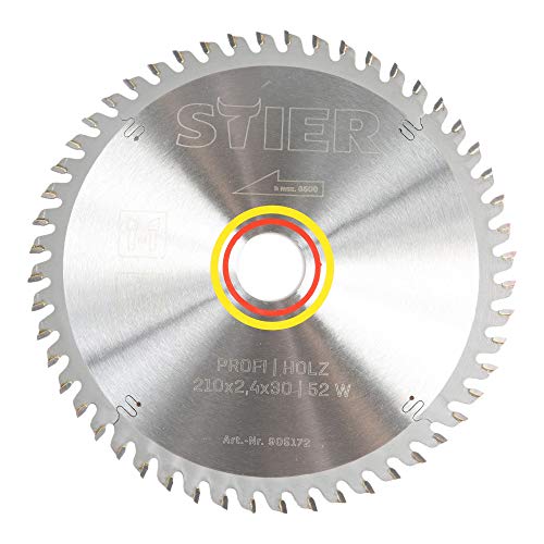 STIER Profi Kreissägeblatt Holz 210x2,4x30 52W 5° Spanwinkel von STIER