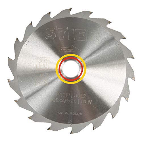 STIER Profi Kreissägeblatt Holz 225x2,6x30 18W 28° Spanwinkel von STIER
