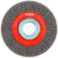 STIER Rundbürste 200 mm für Winkelschleifer, Bohrung 32 mm, gewellt, Stahl, Drahtbürste, Winkelschleifer Bürste, Schleifbürste, Topfbürste STIER Rundbürste 200 mm für Winkelschleifer, Bohrung 32 mm, gewellt, Stahl, Drahtbürste, Winkelschleifer Bürste, Schleifbürste, Topfbürste von STIER