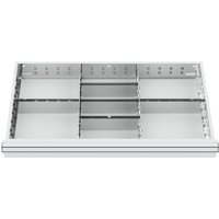 Schubladeneinteilung Metalleinteilung blh 100/125 mm Innenmaß 800x450 mm 8 Fächer - Stier von STIER