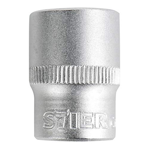 STIER Sechskant-Steckschlüsseleinsatz 1/2'', SW 10 mm, 10er Nuss, Stecknuss von STIER
