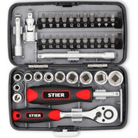 STIER Steckschlüssel- und Bit-Satz 1/4" 38-teilig STIER Steckschlüssel- und Bit-Satz 1/4" 38-teilig von STIER
