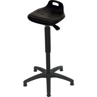 STIER Stehhilfe mit Gleitern Sitzhöhe 640-890 mm PU-Sitz mit Tragegriff STIER Stehhilfe mit Gleitern Sitzhöhe 640-890 mm PU-Sitz mit Tragegriff von STIER