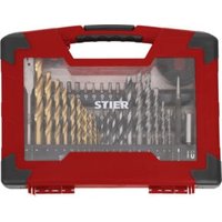 STIER TiN-Bohrer-, Säge- und Bit-Set 100-teilig STIER TiN-Bohrer-, Säge- und Bit-Set 100-teilig von STIER