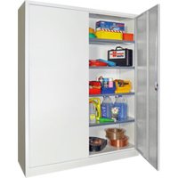 STIER Universalschrank Premium mit 4 verz. Einlegeböden 1950x1500x500mm lichtgrau von STIER